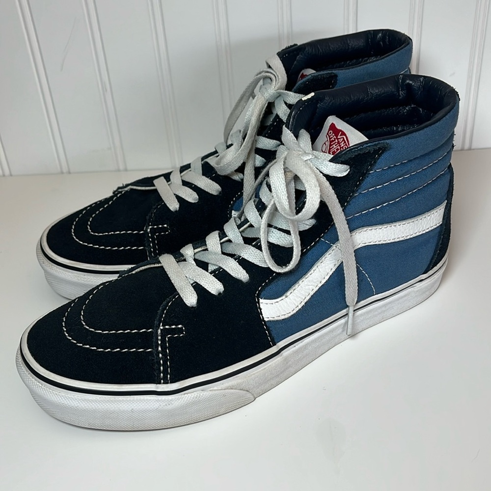 Vans SK8-Hi classic navy blue high top sneakers